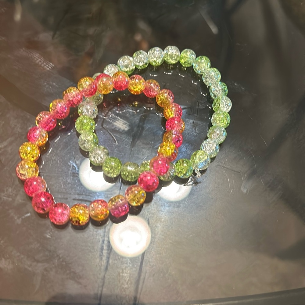 Light green apple / strawberry lemonade bracelets!!